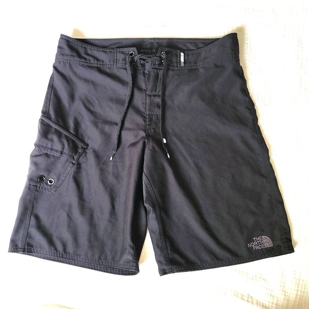 The North Face Mens 32 Black Hybrid Shorts Swim Drawstring Outdoors Summer